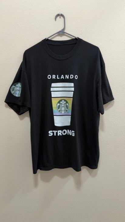 Starbucks Other - Starbucks "Orlando Strong" Pride Graphic T-Shirt Men's Size Large Black